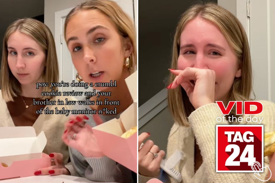 Today's Viral Video of the Day features a couple of girls who were shocked when they saw something unexpected in a baby monitor while doing a cookie review!