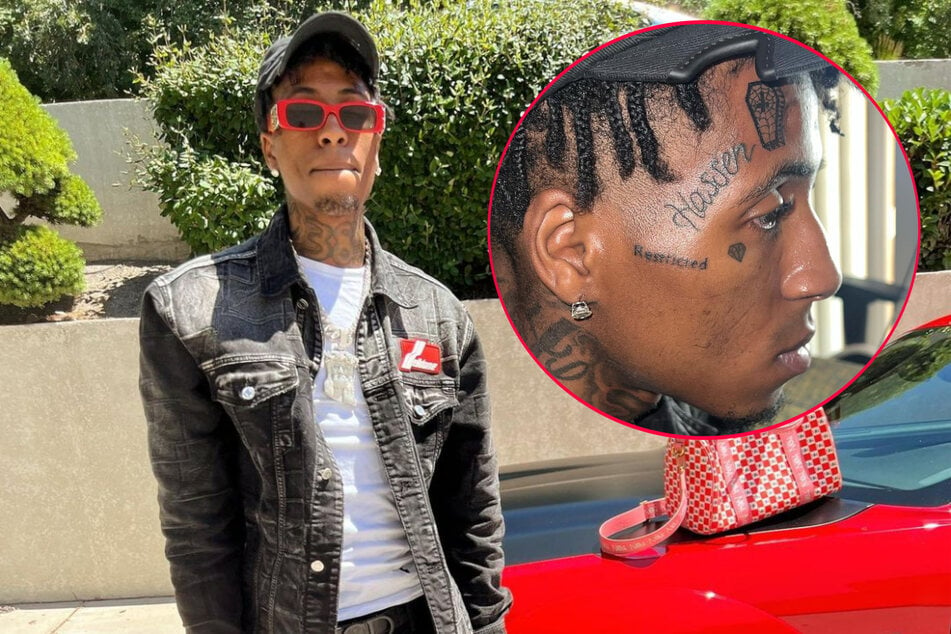 NBA YoungBoy gets Halloween-inspired face tattoos that have the web buzzing