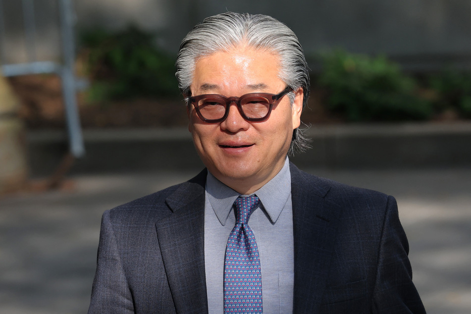 Bill Hwang, founder of Archegos Capital Management, arrives at Manhattan Federal Court on Wednesday in New York City.