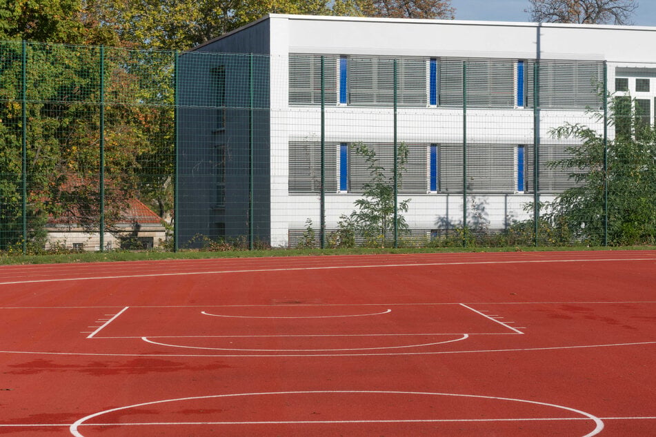 Hier stand am Sonnabend noch ein Basketballkorb.