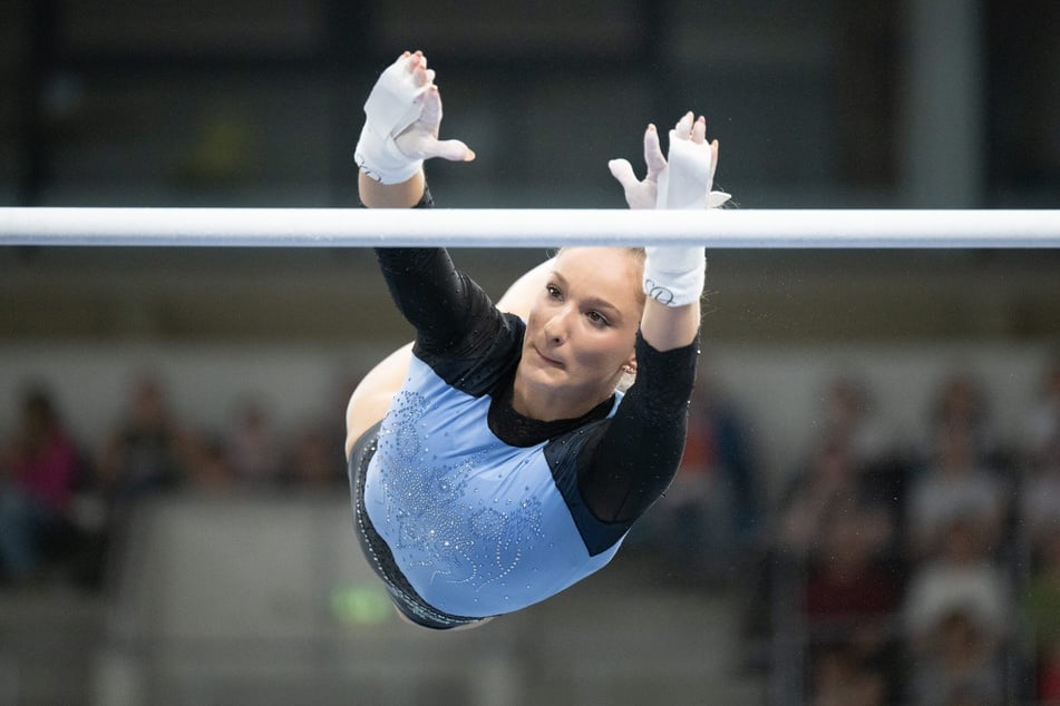 Karina Schönmaier (19) gewinnt zum ersten Mal die Deutsche Meisterschaft im Mehrkampf.