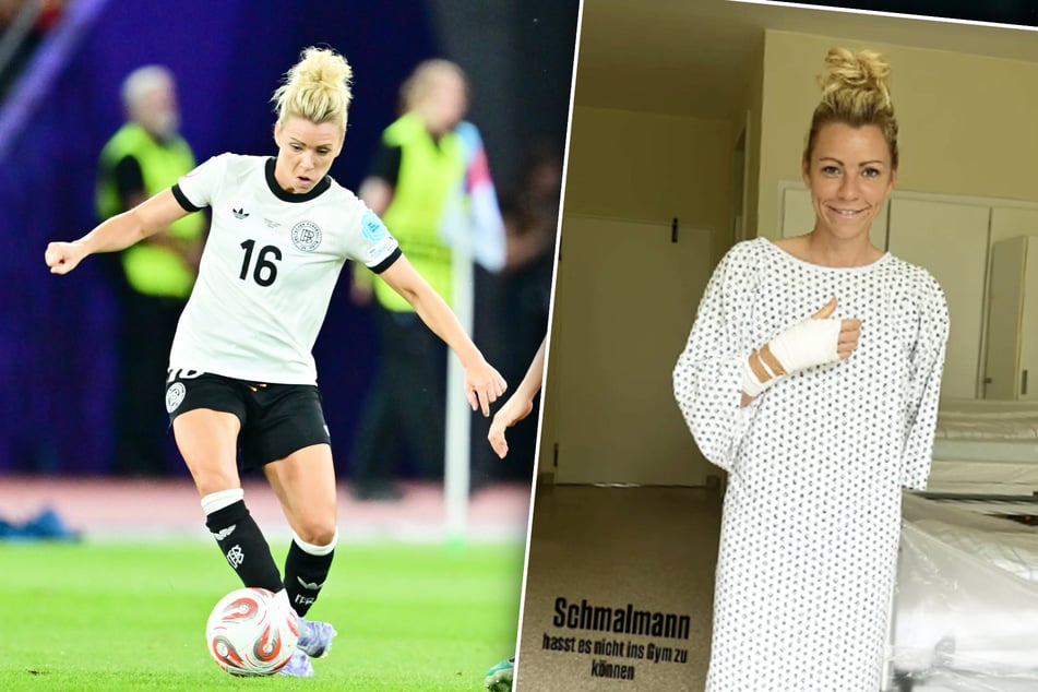 Linda Dallmann (30) sendete nach ihrer OP Grüße aus der Klinik.
