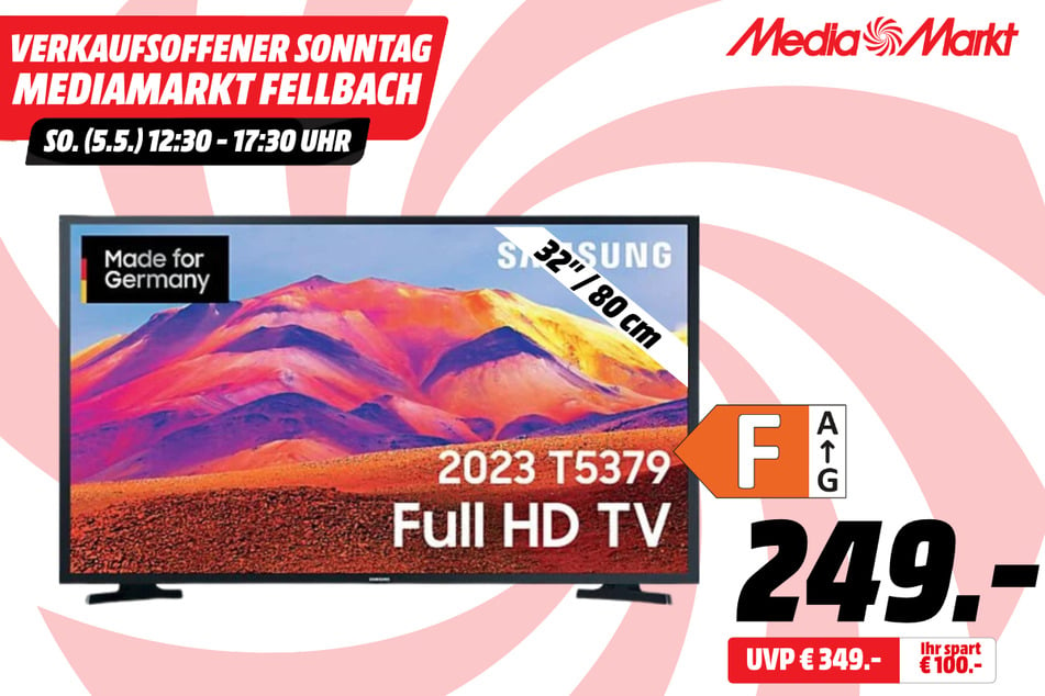32-Zoll Samsung-Fernseher für 249 statt 349 Euro.
