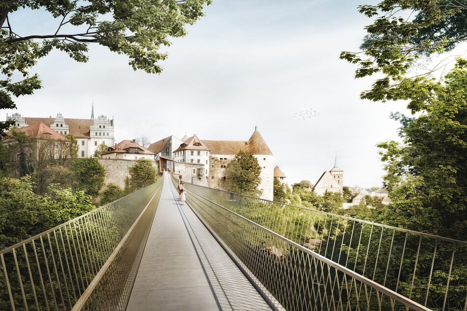 So könnte der Blick über die Fußgängerbrücke einmal aussehen. Aber das Projekt steht auf der Kippe.