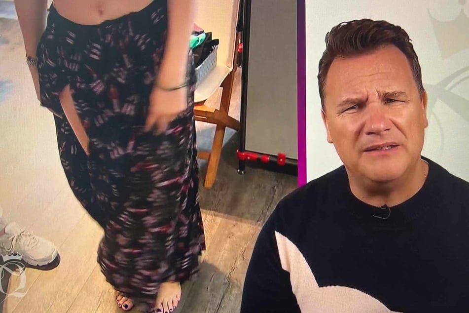 Guido Maria Kretschmer (61) kann nicht verstehen, warum Jeannie ihre Beine verstecken möchte.