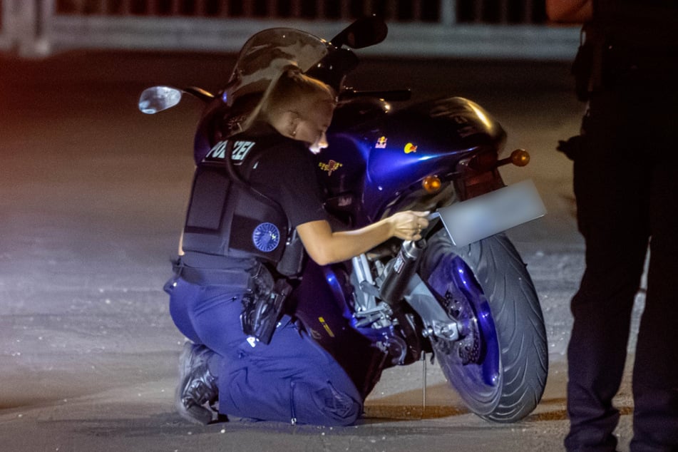 Diese Aprilia wurde sichergestellt.