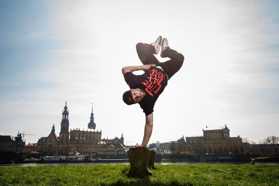Erinnerung an 2015 - schon vor mehr als zehn Jahren prägte Felix Roßberg (38) die Breakdance-Szene weit über Dresden hinaus. (Archivfoto)