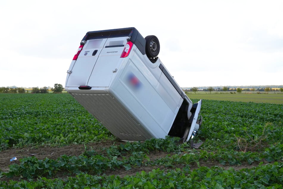 So fanden die Einsatzkräfte den Transporter vor.