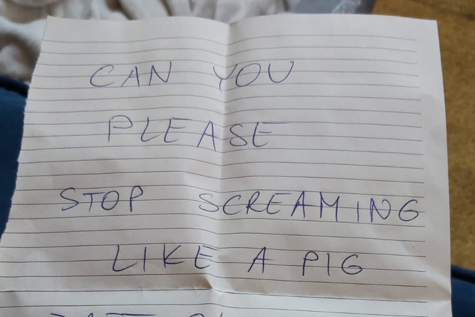 This woman's neighbors compared her moans to a screaming sow.