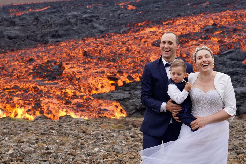 Görlitzer Paar heiratet in Island - Vulkanausbruch macht Hochzeit perfekt