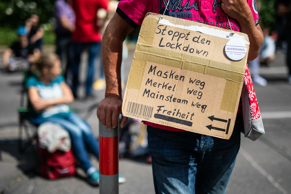 Anhänger der Initiative "Querdenken 711" aus Stuttgart wollten auch in Berlin demonstrieren. (Archivbild)
