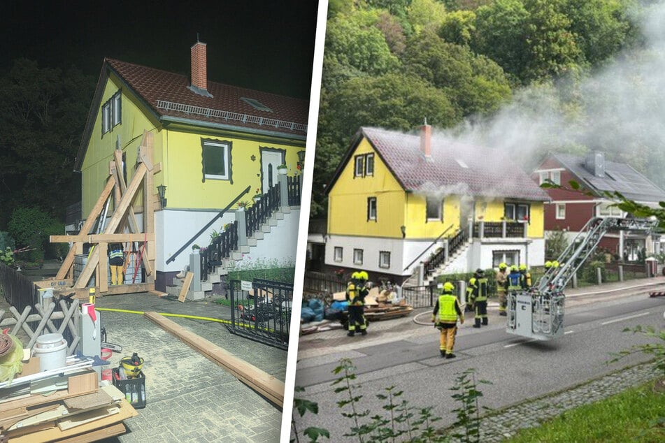 Verpuffung in Einfamilienhaus im Harz: Bewohner mit Hubschrauber ins Krankenhaus gebracht