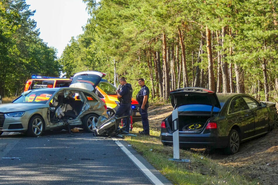 Beide Audis sind nach dem Crash nicht mehr fahrtauglich gewesen.