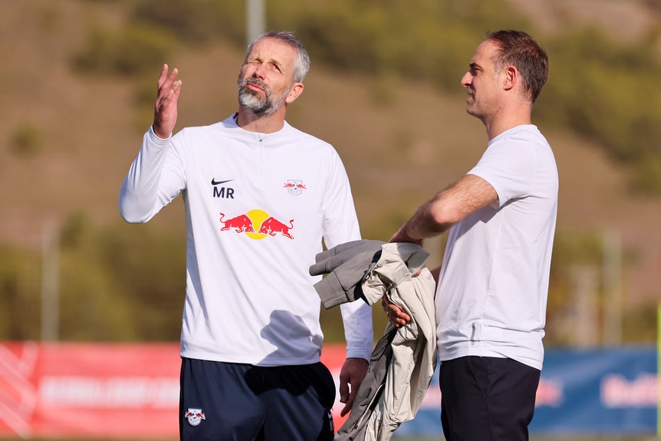 RB Leipzigs Trainer Marco Rose (47) und Red-Bull-Boss Oliver Mintzlaff (48) können sich über den nächsten Millionenregen freuen.