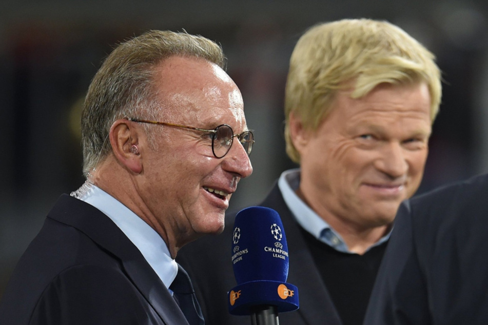Die Bayern-Bosse Karl-Heinz Rummenigge (l.) und Oliver Kahn. (Archivbild)
