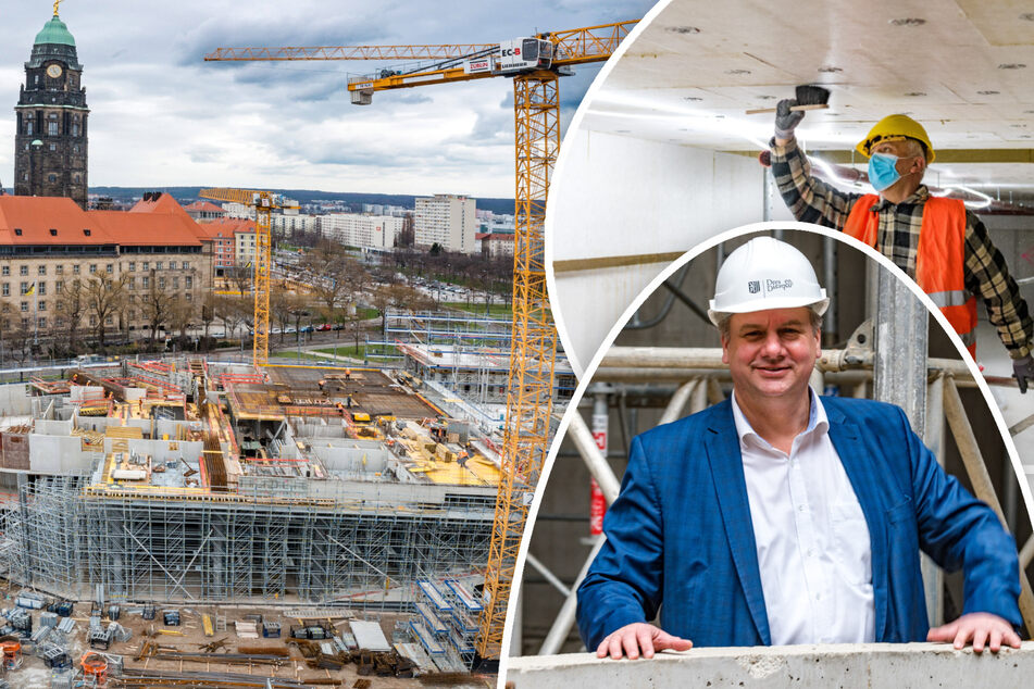 Dresdens neues Rathaus: Im Herbst soll der Rohbau stehen