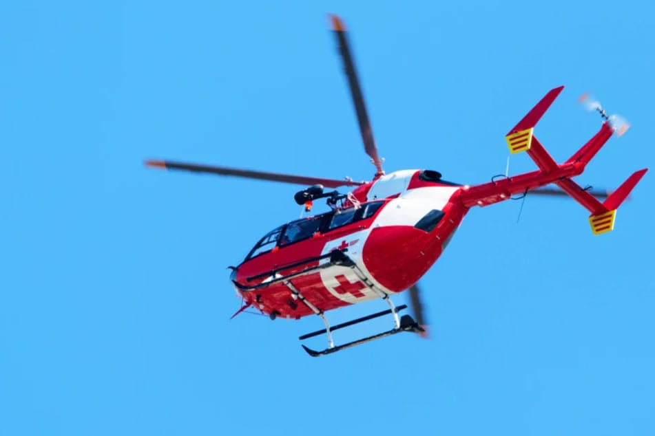 Auch ein Rettungshubschrauber war im Einsatz. (Symbolbild)