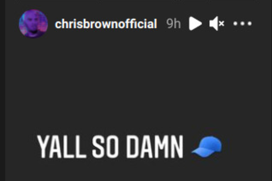 Chris Brown seemingly responds to allegations he slapped a woman over the weekend.