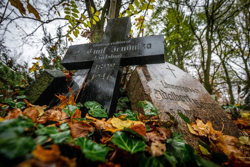 Bei einem Spaziergang hat Steffi Arnold einen ehemaligen Anstaltsfriedhof des Krankenhauses Untergöltzsch entdeckt.