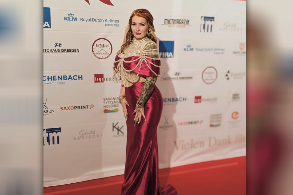 Influencerin Lyn Künstner (33) war am Wochenende bei der HOPE-Gala in Dresden.