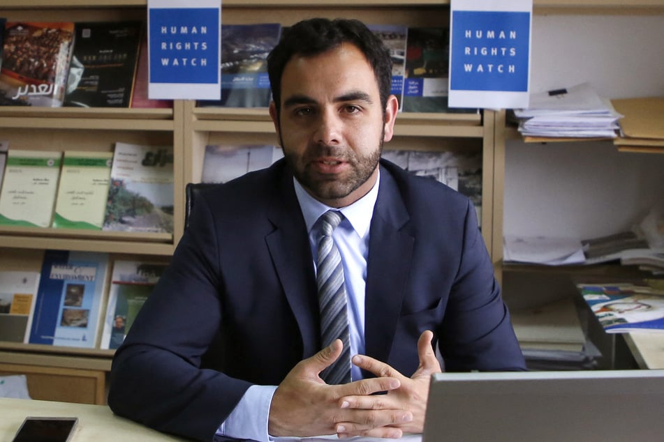 Human Rights Watch's Israel and Palestine Director Omar Shakir sits in his office in the West Bank city of Ramallah.