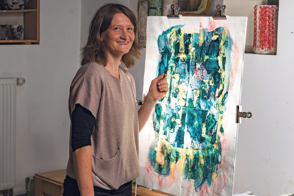 Vom Rande der Arktis zurück im Atelier: Roswitha Maul (39) zeigt uns ihre coole Kunst.