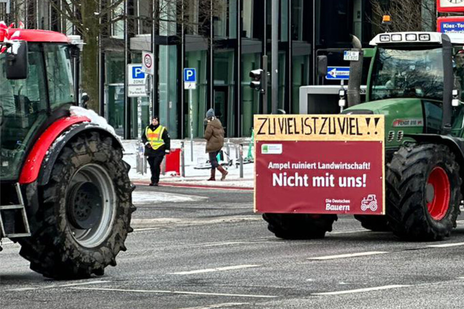 Bauern-Demo in Hamburg: Hier sind die Landwirte heute unterwegs