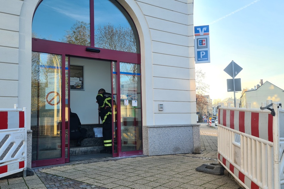 In Glauchau wurde versucht, ein Geldautomat zu sprengen.