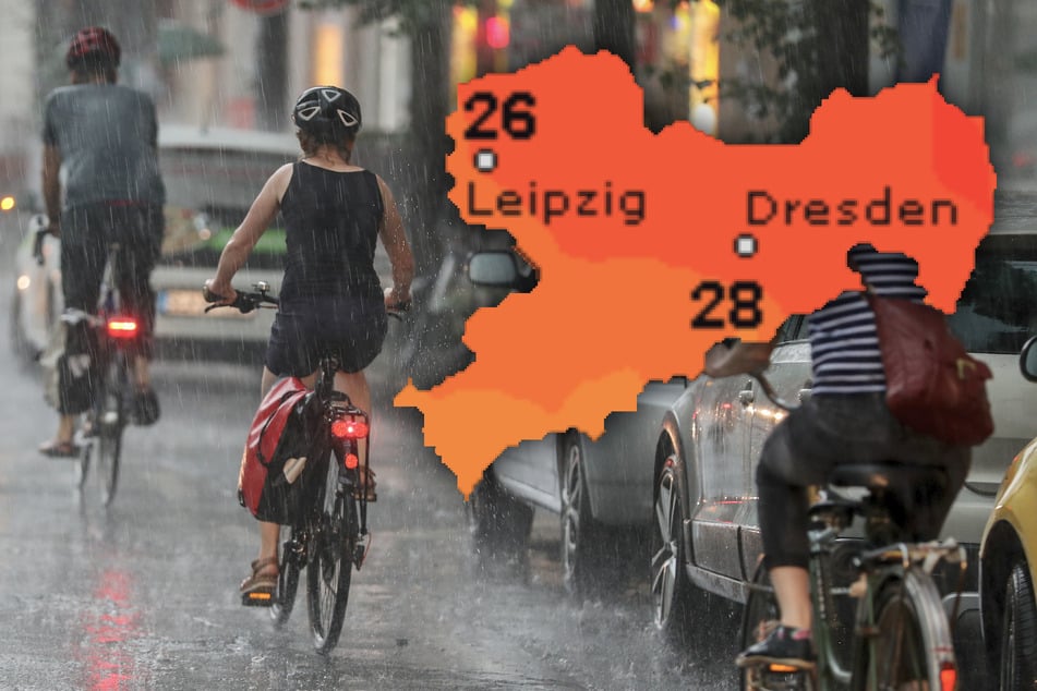 Die Menschen in Sachsen müssen sich am Wochenende wieder auf Regen einstellen. (Archivbild)
