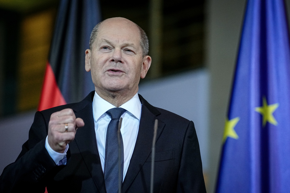 Bundeskanzler Olaf Scholz (65, SPD) sprach sich erneut für eine Zweistaatenlösung aus.