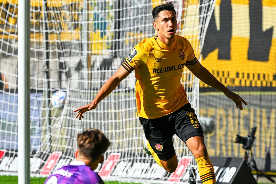 Claudio Kammerknecht (23) schoss gegen den VfL Osnabrück für Dynamo Dresden das Siegtor zum 3:2.