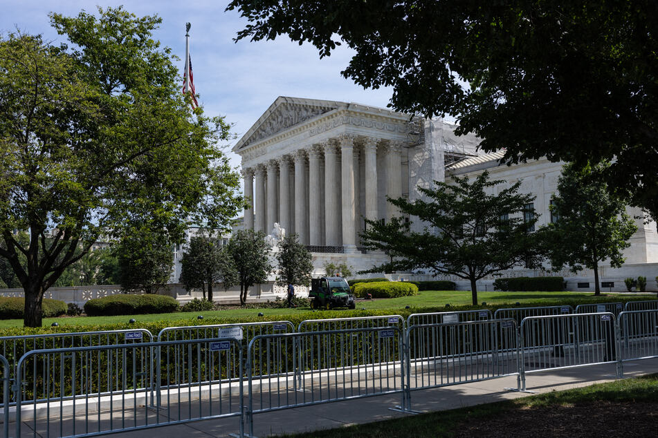 The Supreme Court is seen on Wednesday in Washington, DC, where rulings were made in the cases of Murthy v. Missouri and Snyder v. United States.