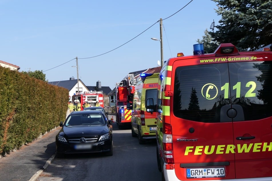 Die Straße vor dem Grundstück war kurzzeitig voll gesperrt.