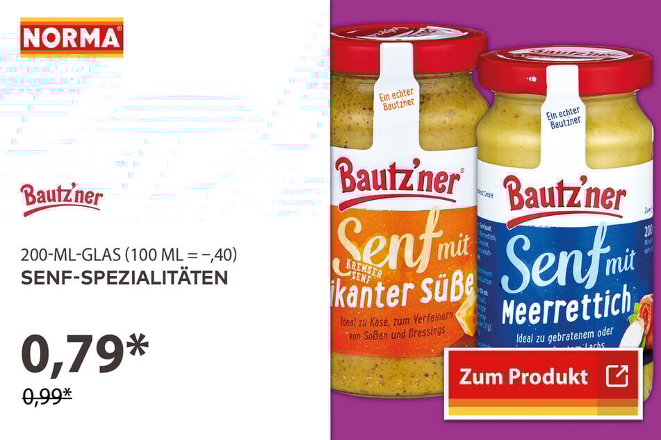 Senf-Spezialitäten für 0,79 Euro