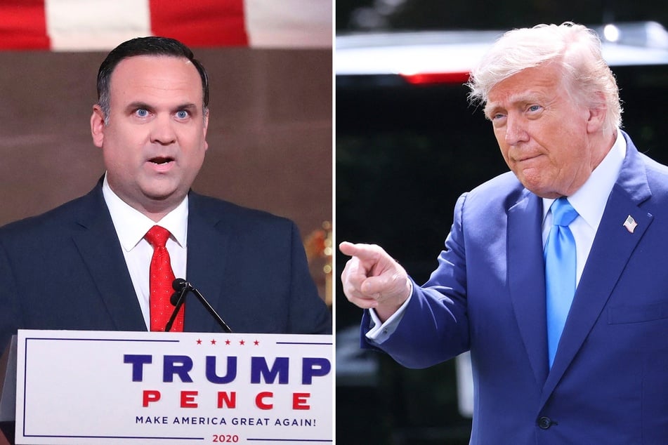 President Donald Trump (r.) has reportedly hired his longtime ally and advisor Dan Scavino to be in charge of staffing his administration.