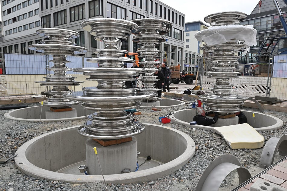 Die diesjährige Brunnensaison wird mit dem neuen Marktbrunnen eröffnet.