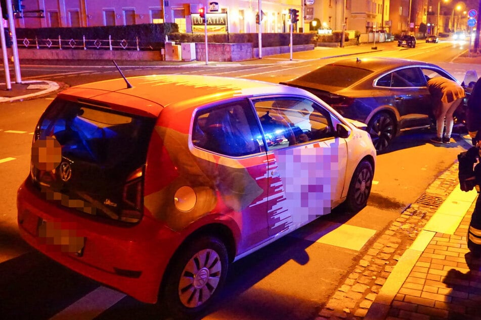 Ein Verletzter nach Kreuzungs-Crash in der Bautzner City