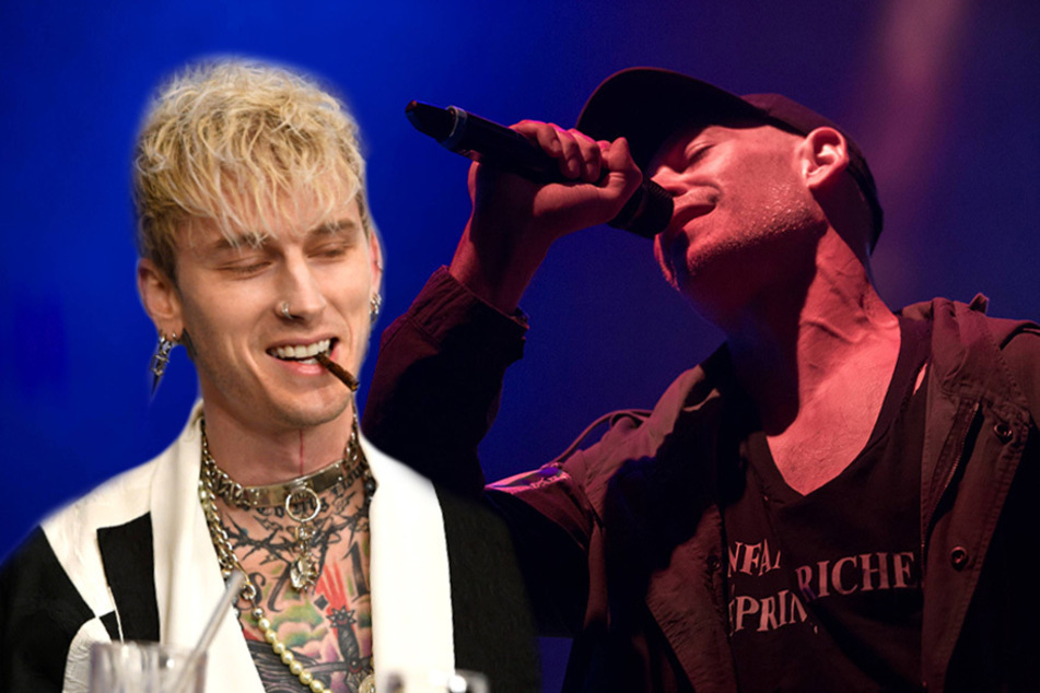 Machine Gun Kelly (l.) and Matisyahu (r.) are both dropping albums this week.
