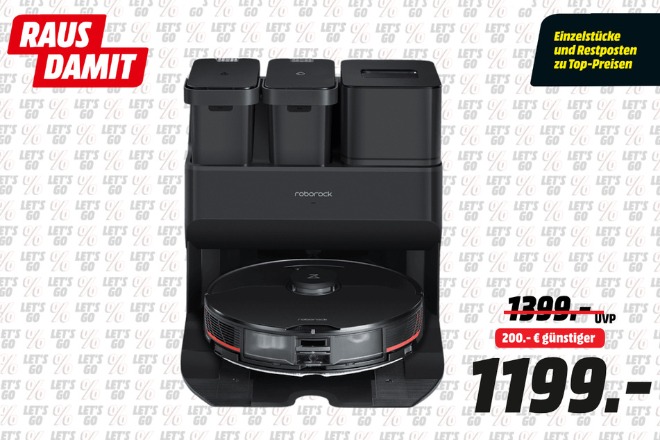 Roborock-Saugroboter für 1.199 statt 1.399 Euro.