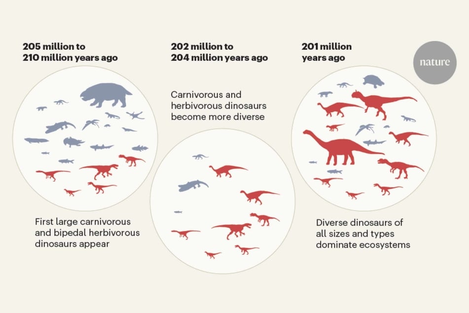 Feces, vomit, and fossilized food from inside stomachs have provided new clues into how dinosaurs rose to dominate Earth, a new scientific study revealed this week.