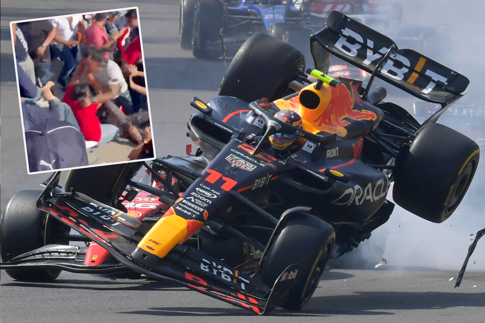 Prügelattacke bei F1 in Mexiko: Übler Crash bringt Fan richtig auf die Palme