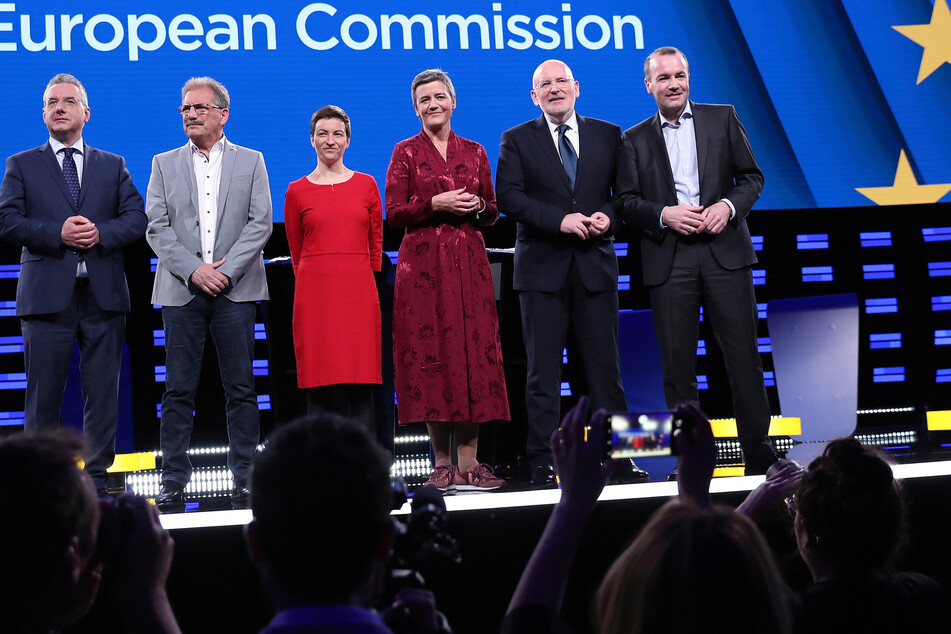 Die Spitzenkandidaten zur Wahl des Präsidenten der Europäischen Kommission 2019 (Foto: Francisco Seco/AP/dpa).