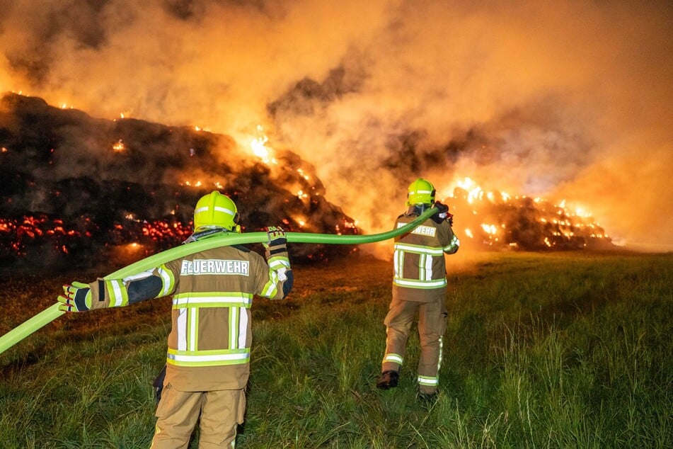 Die Feuerwehr verhinderte, dass sich das Feuer in Erlau weiter ausbreitete.