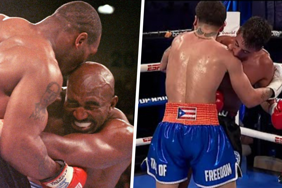 Wie einst Mike Tyson: Profi-Boxer beißt Gegner in die Schulter!