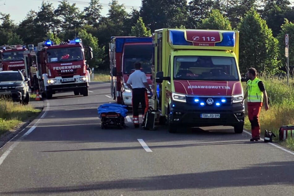 Schwerer Unfall: Mehrere Hubschrauber im Einsatz