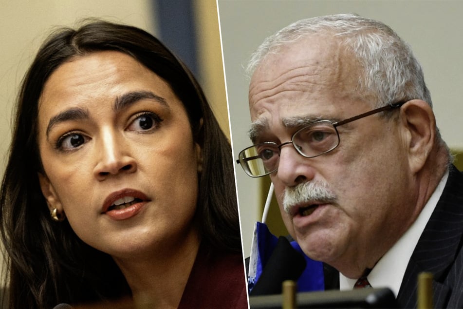 Representative Alexandria Ocasio-Cortez (l.) lost her race to become the top Democrat on the House Oversight Committee to 74-year-old Gerry Connolly.