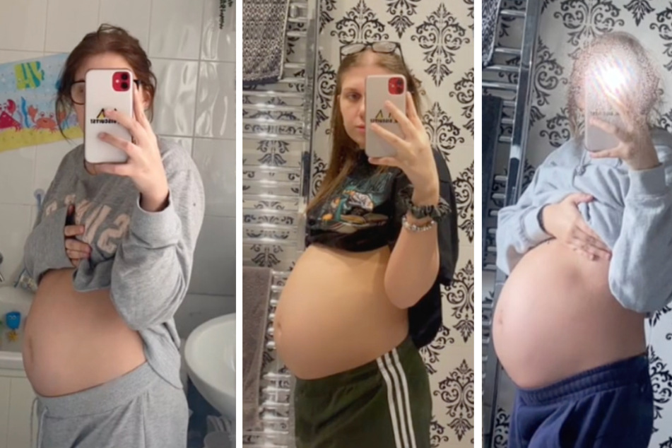 Hollie Welham (22) dokumentierte ihren wachsenden Bauch auf TikTok.