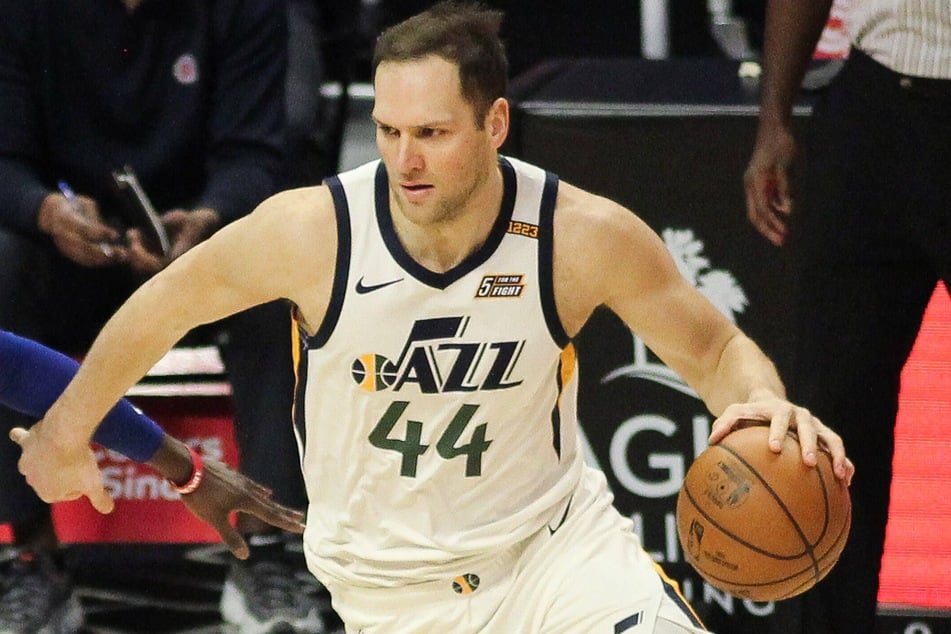 Bojan Bogdanovic scored a career-high 48 points as the Jazz beat the Nuggets on Friday night