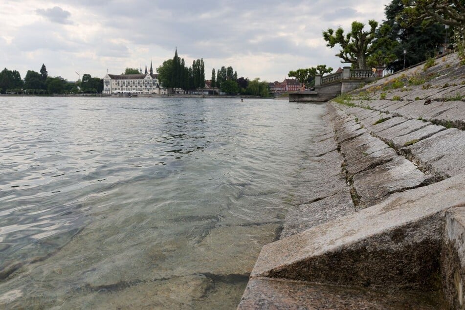 Am Bodensee herrscht derzeit Niedrigwasser.