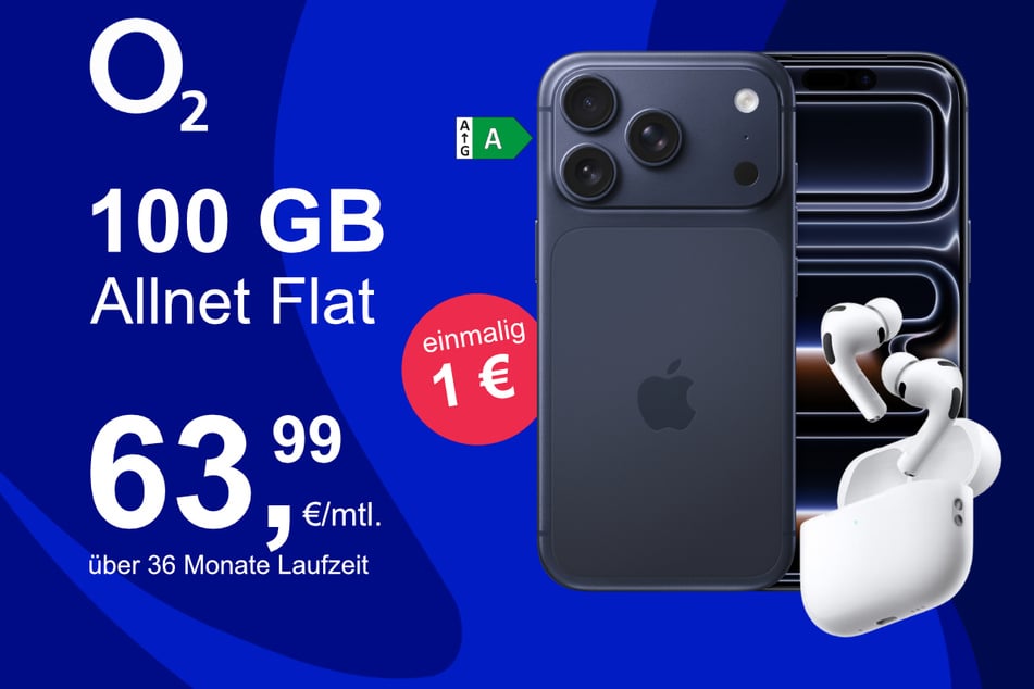 Bei o2 gibt's das iPhone 17 Pro Max jetzt mit Watch Ultra 3 im Bundle exklusiv für nur 1 Euro.